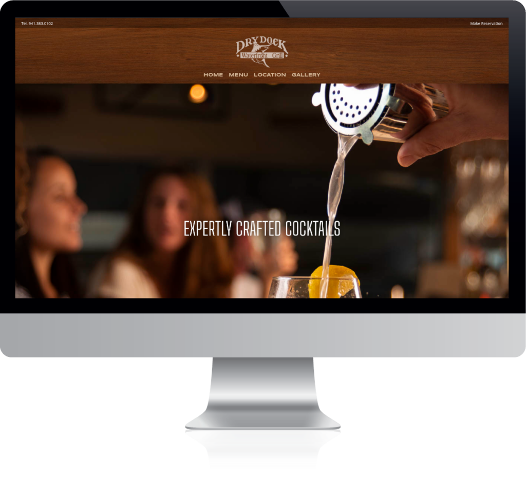Dry Dock Grill Website Example
