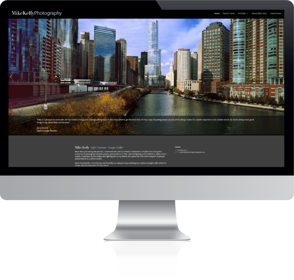 Mike Kelly Photography Website Example